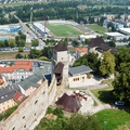 Výhľad na mesto Trenčín z Trenčianskeho hradu