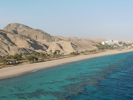 observation tower, the Red Sea and coral reef