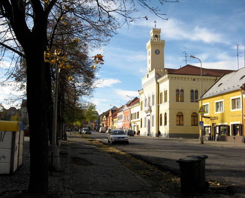 Postoloprty - square with town hall 